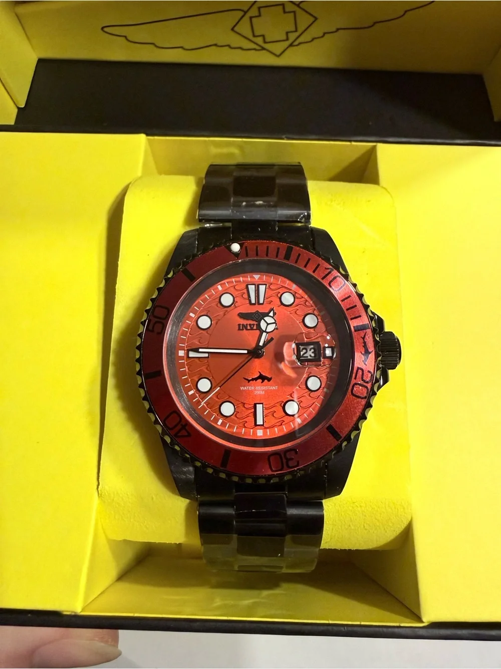Invicta Pro Diver Vectide(Black Label) Men's Watch - 42mm, Red/Black